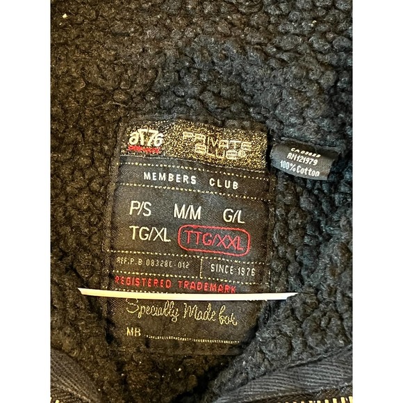 7676 Private Blue Members Club Zip Up Sweater Womans XXL - Picture 2 of 3